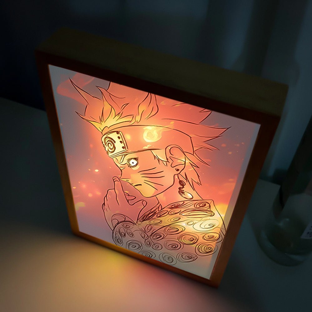 Naruto Light Painting Frame - Illuminate Your Room with Iconic Anime Art | 2025