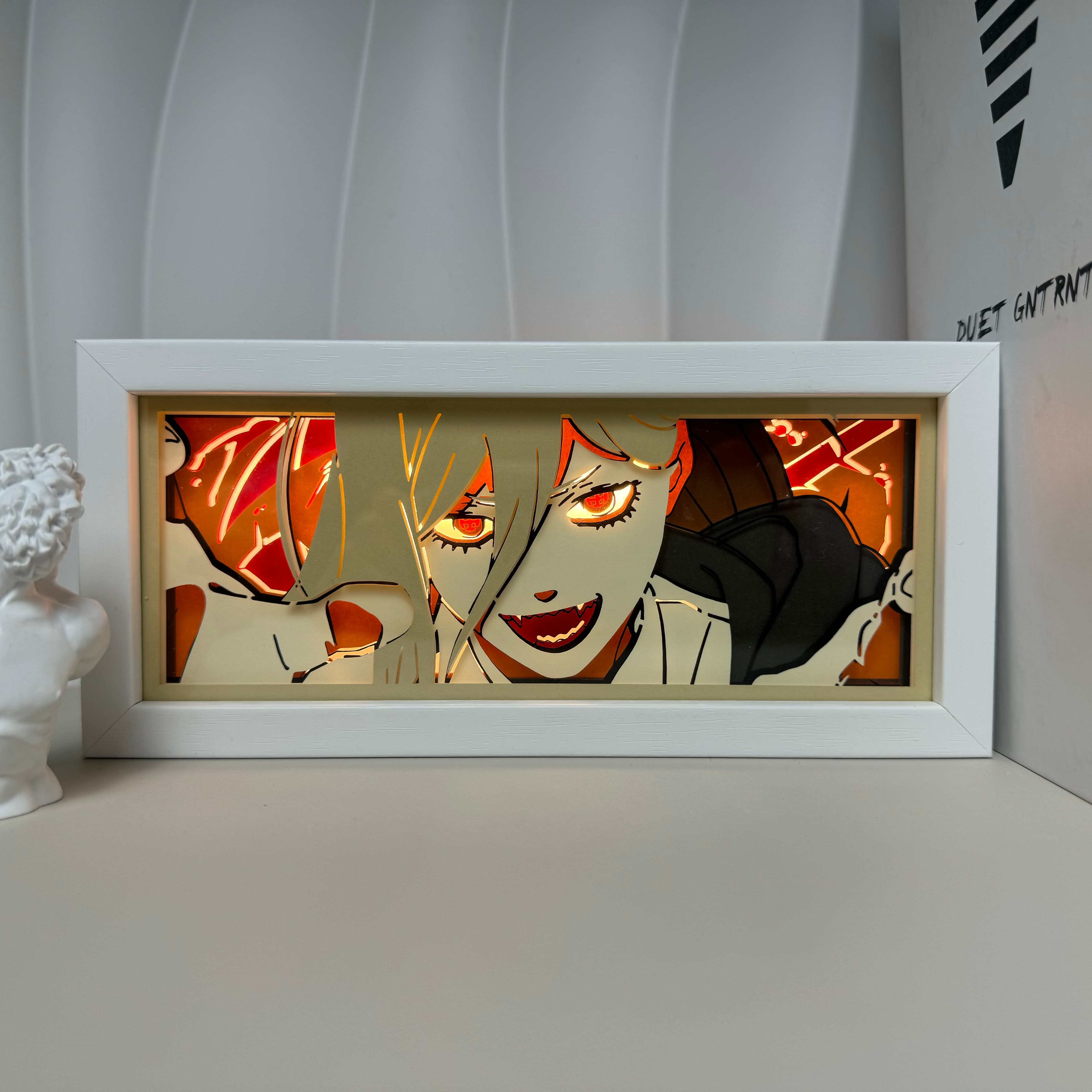 Chainsaw Man Power Blood Devil Light Box | 3D Anime Light for Fans & Collectors | 2025