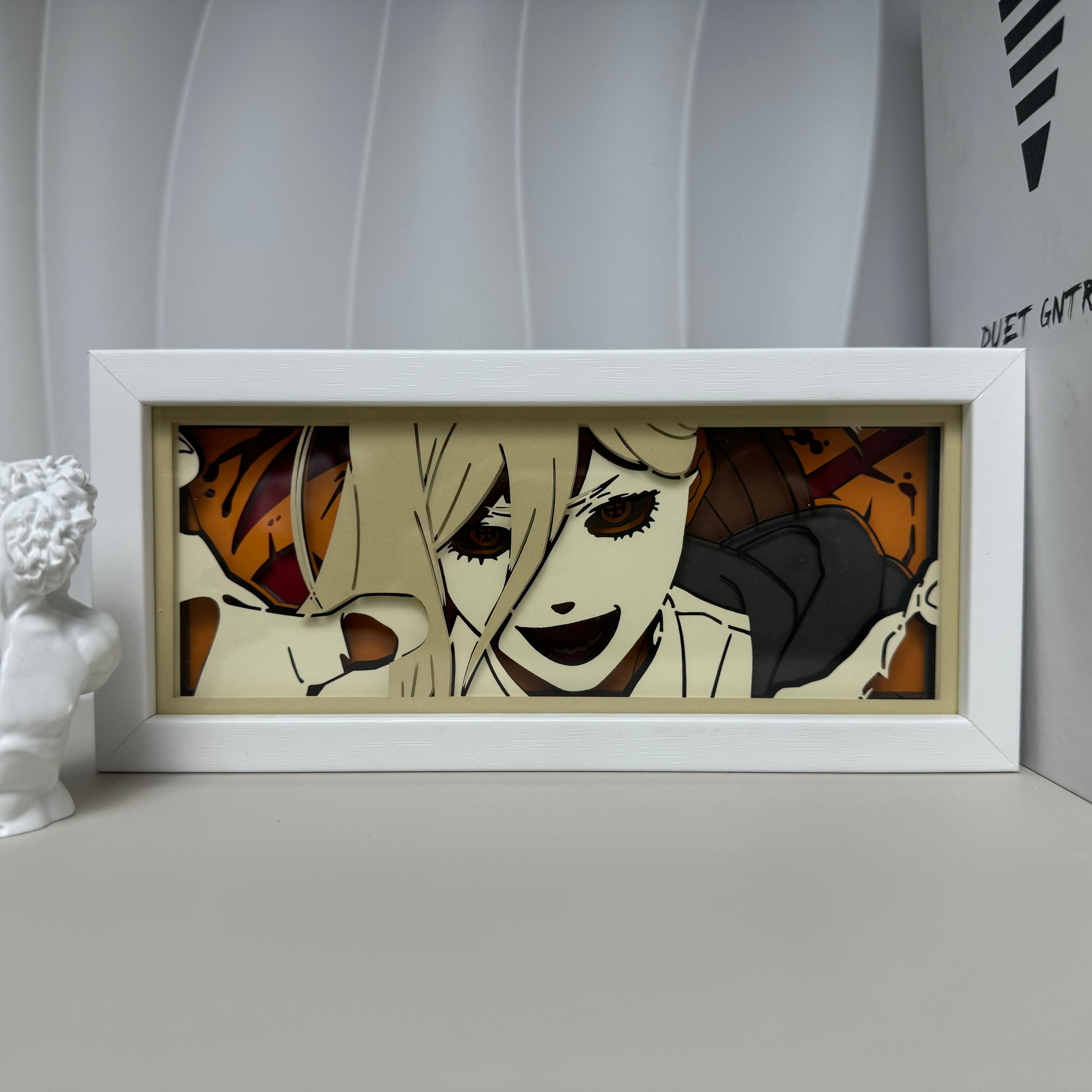 Chainsaw Man Power Blood Devil Light Box | 3D Anime Light for Fans & Collectors | 2025