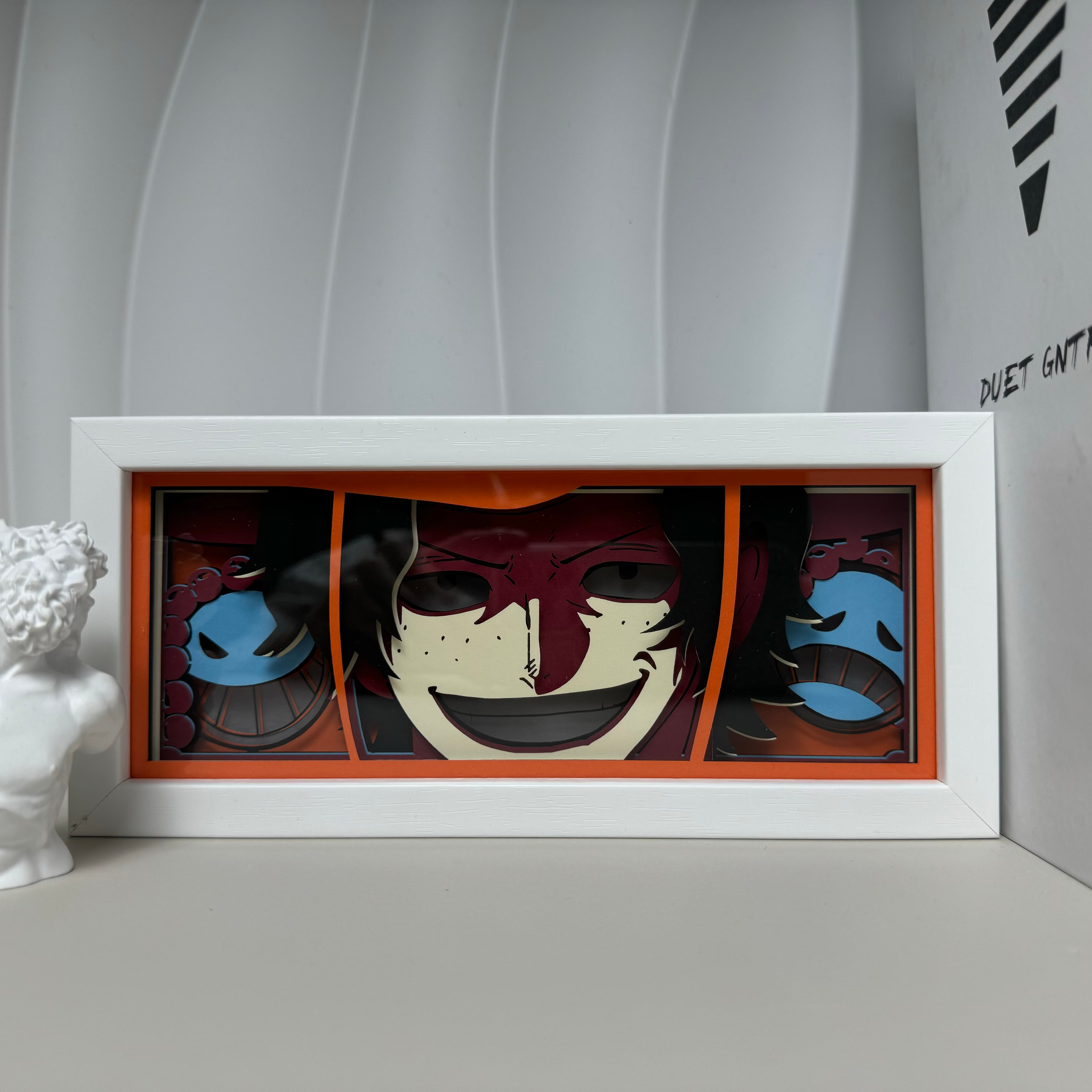 One Piece Portgas D. Ace Light Box – Anime LED Display & Wall Decor