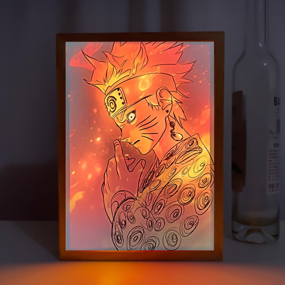 Naruto Light Painting Frame - Illuminate Your Room with Iconic Anime Art | 2025