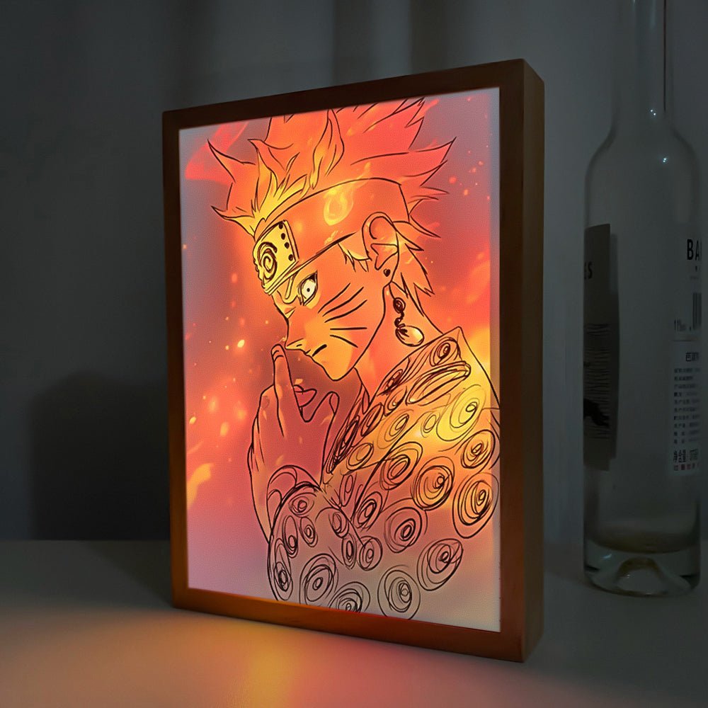 Naruto Light Painting Frame - Illuminate Your Room with Iconic Anime Art | 2025