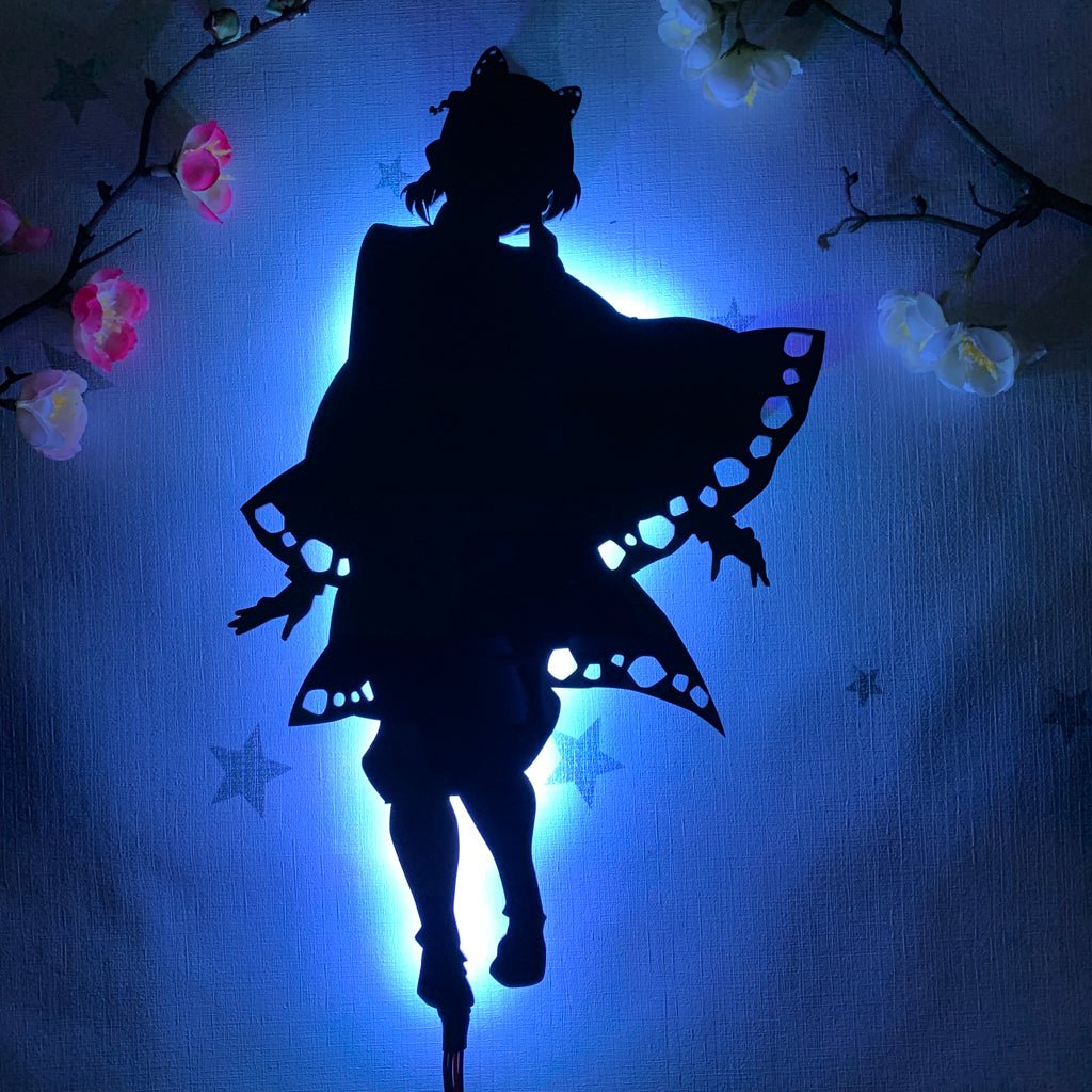 Shinobu Kocho Silhouette Light - Anime Silhouette Wall Light - LED Night Light | 2025