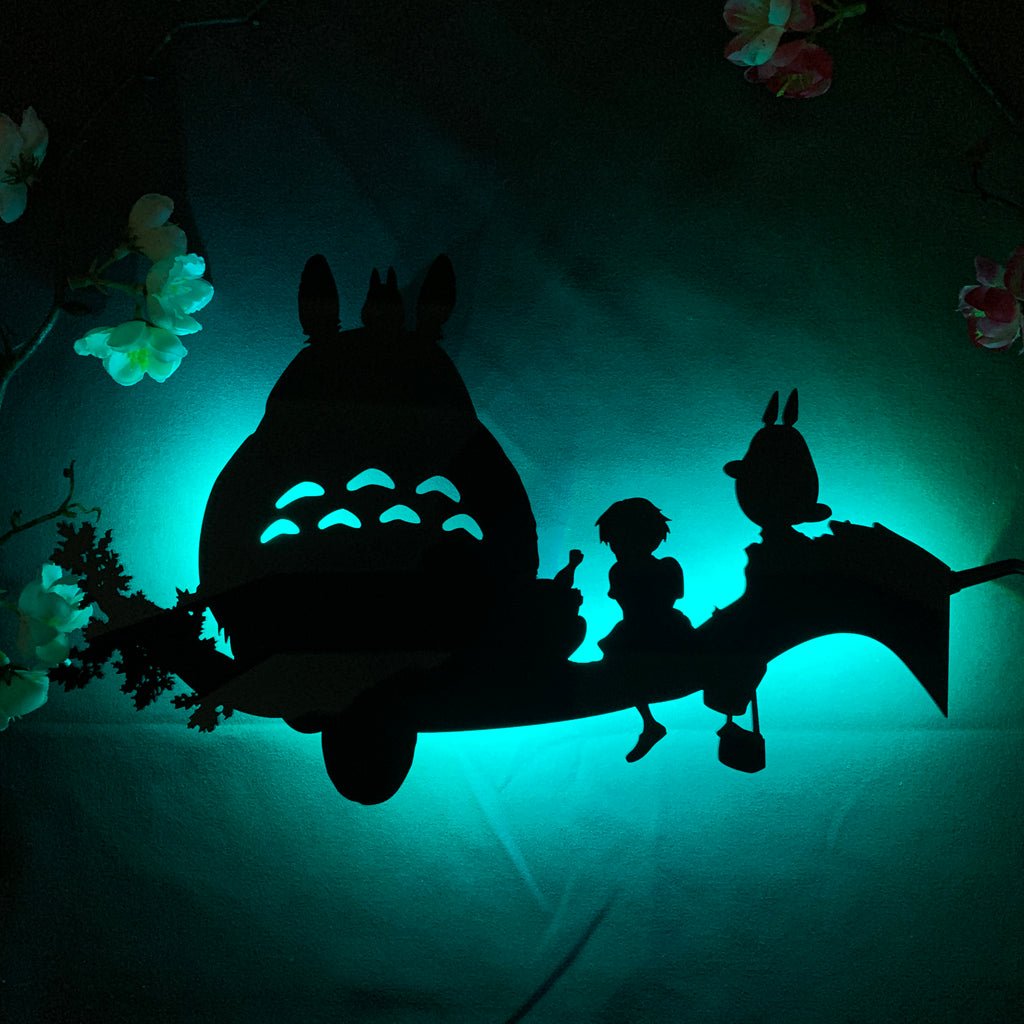 My Neighbor Totoro LED Silhouette Wall Light - Ghibli Anime Decor | 2025