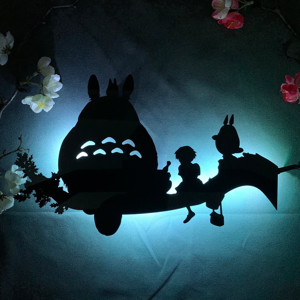 My Neighbor Totoro LED Silhouette Wall Light - Ghibli Anime Decor | 2025