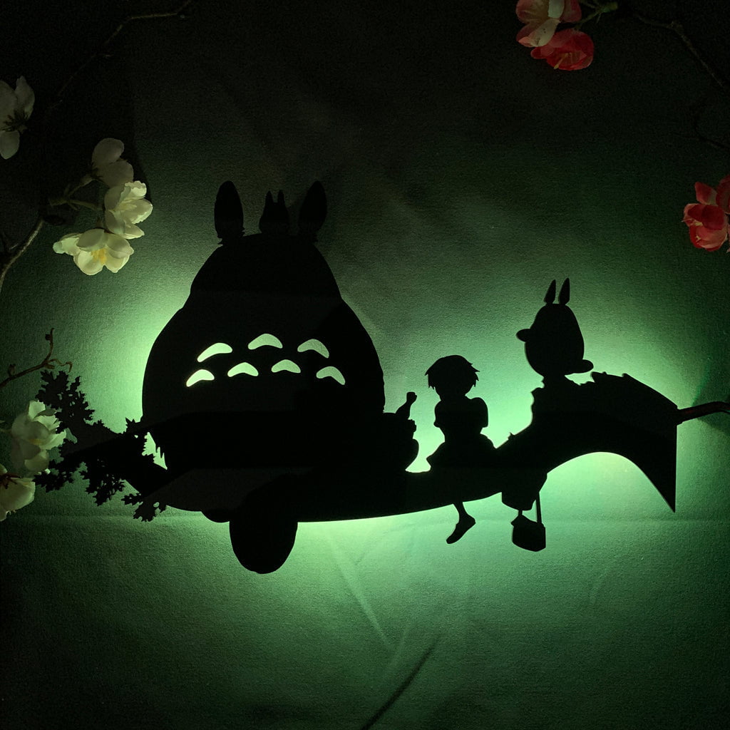 My Neighbor Totoro LED Silhouette Wall Light - Ghibli Anime Decor | 2025