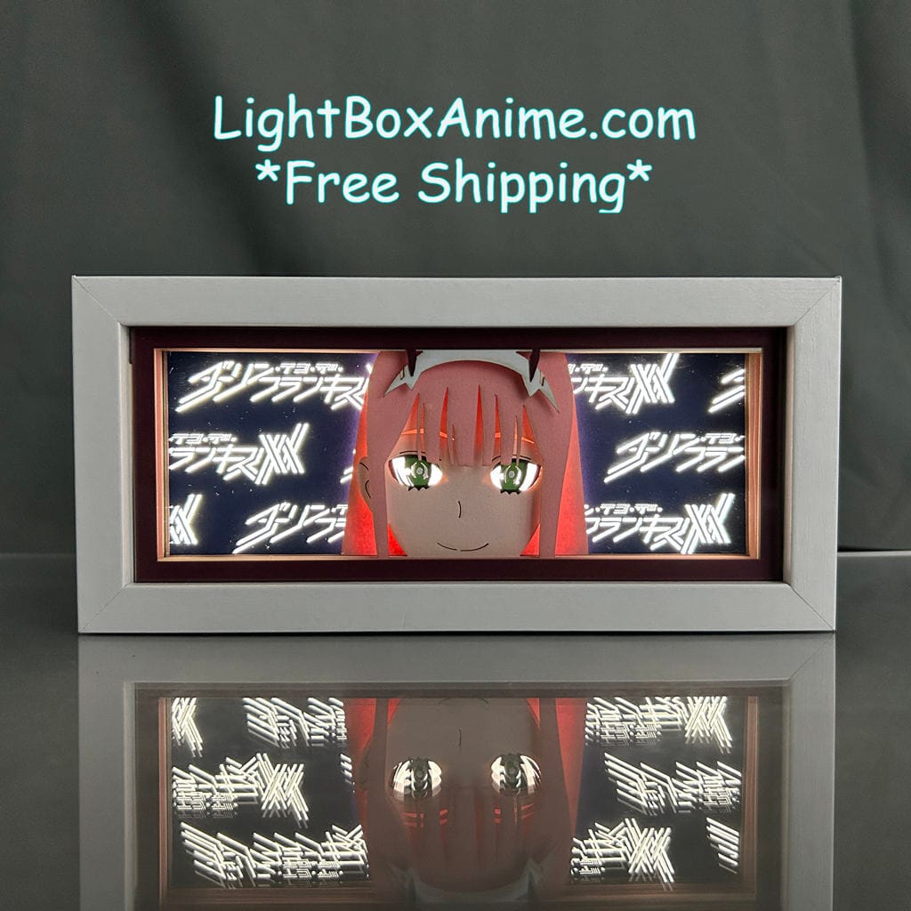 Darling in the Franxx Zero Two 3D LED Anime Light Box - Nightlight Lamp