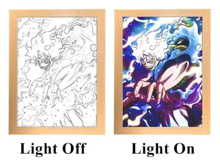 Gear 5th Monkey D. Luffy (Joy Boy) Light Painting Framed | 2025